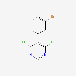 molecular formula C10H5BrCl2N2 B13437448 5-(3-Bromophenyl)-4,6-dichloropyrimidine 