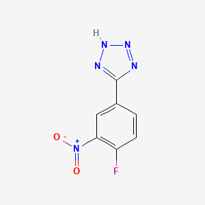 B1343745 5-(4-fluoro-3-nitrophenyl)-2H-tetrazole CAS No. 328244-35-5