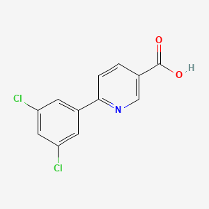 molecular formula C12H7Cl2NO2 B1343746 6-(3,5-Dichlorophenyl)nicotinic acid CAS No. 887976-70-7