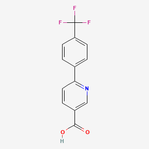 molecular formula C13H8F3NO2 B1343747 6-(4-(Trifluoromethyl)phenyl)nicotinic acid CAS No. 253315-23-0