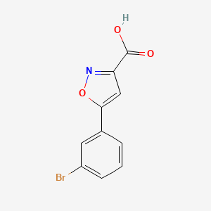 molecular formula C10H6BrNO3 B1343748 5-(3-Bromophenyl)isoxazole-3-carboxylic acid CAS No. 887979-15-9