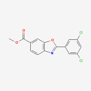 molecular formula C15H9Cl2NO3 B13437481 Methyl 2-(3,5-dichlorophenyl)benzo[d]oxazole-6-carboxylate CAS No. 1395964-06-3