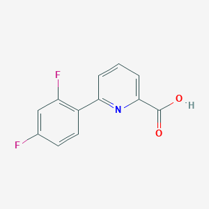 molecular formula C12H7F2NO2 B1343750 6-(2,4-Difluorophenyl)picolinic acid CAS No. 887983-05-3
