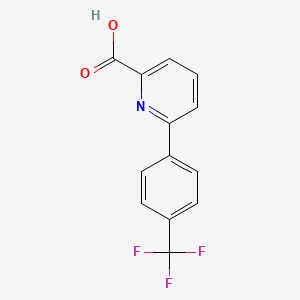 molecular formula C13H8F3NO2 B1343751 6-(4-(Trifluoromethyl)phenyl)picolinic acid CAS No. 924817-68-5