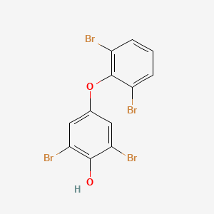 molecular formula C12H6Br4O2 B13437514 4'-OH-2,3',5',6-Tetrabromodiphenyl Ether 
