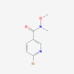 molecular formula C8H9BrN2O2 B1343752 6-Bromo-N-methoxy-N-methylnicotinamide CAS No. 149806-05-3