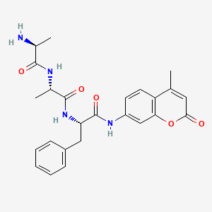 molecular formula C25H28N4O5 B1343755 Ala-Ala-Phe-AMC 