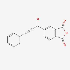 molecular formula C17H8O4 B13437581 5-(3-Phenylpropioloyl)isobenzofuran-1,3-dione CAS No. 1329658-14-1