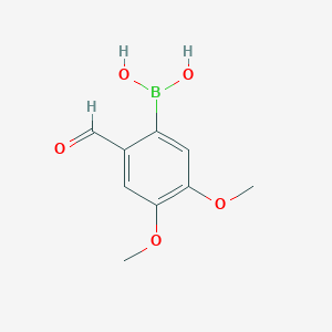 molecular formula C9H11BO5 B1343761 (2-Formyl-4,5-dimethoxyphenyl)boronic acid CAS No. 1005346-96-2