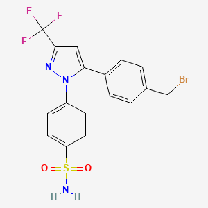 molecular formula C17H13BrF3N3O2S B13437612 Dehydroxy Bromocelecoxib 