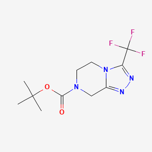 Tert-butyl 3-(trifluoromethyl)-5,6-dihydro-[1,2,4]triazolo[4,3-A]pyrazine-7(8H)-carboxylate