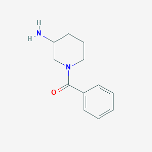 molecular formula C12H16N2O B1343768 (3-Aminopiperidin-1-yl)(phenyl)methanone CAS No. 1114596-54-1