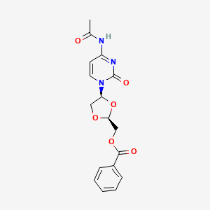 molecular formula C17H17N3O6 B13437683 N-Acetyl 2-O-Benzyl Troxacitabine 