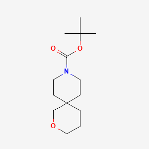 molecular formula C14H25NO3 B1343774 Tert-butyl 2-oxa-9-azaspiro[5.5]undecane-9-carboxylate CAS No. 374795-47-8