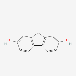 molecular formula C14H12O2 B1343778 9-methyl-9H-fluorene-2,7-diol CAS No. 408336-09-4