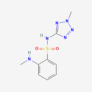 molecular formula C9H12N6O2S B13437858 N-(2-methyl-2H-1,2,3,4-tetrazol-5-yl)-2-(methylamino)benzene-1-sulfonamide 