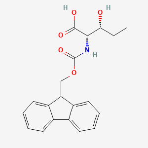 molecular formula C20H21NO5 B13437889 rel-(3S)-N-[(9H-Fluoren-9-ylmethoxy)carbonyl]-3-hydroxy-D-norvaline 