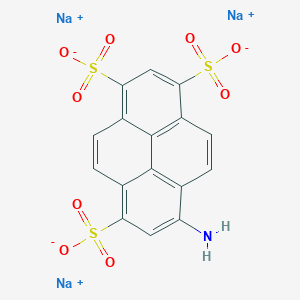 molecular formula C16H8NNa3O9S3 B134379 Trisodium 8-aminopyrene-1,3,6-trisulfonate CAS No. 196504-57-1