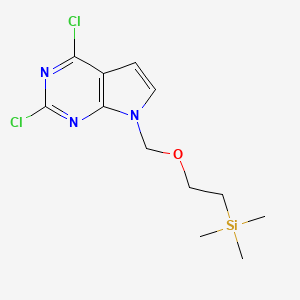 2,4-Dichloro-7-((2-(trimethylsilyl)ethoxy)methyl)-7H-pyrrolo[2,3-d]pyrimidine
