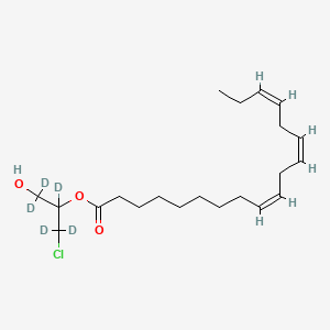 molecular formula C21H35ClO3 B13437906 rac 2-Linolenoyl-3-chloropropanediol-d5 