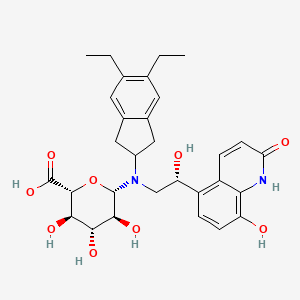 molecular formula C30H36N2O9 B13437945 Indacaterol N-Glucuronide 