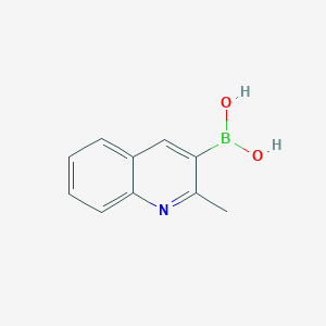 molecular formula C10H10BNO2 B13438001 B-(2-Methyl-3-quinolinyl)boronic acid 