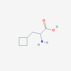 molecular formula C7H13NO2 B1343801 2-Amino-3-cyclobutylpropanoic acid CAS No. 4426-06-6