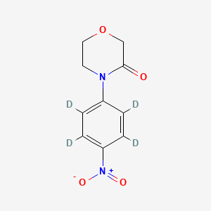 molecular formula C10H10N2O4 B13438021 4-(4-Nitrophenyl)-3-morpholinone-d4 