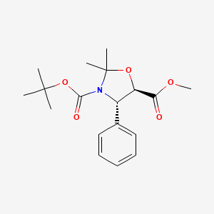 molecular formula C18H25NO5 B13438026 (4R,5S)-3-tert-Butyl 5-methyl 2,2-dimethyl-4-phenyloxazolidine-3,5-dicarboxylate 