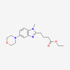 molecular formula C18H25N3O3 B13438040 Bendamustine Impurity 27 Ethyl Ester 