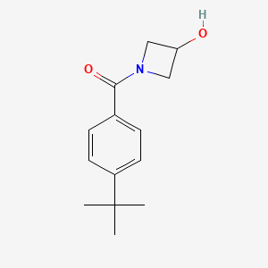 molecular formula C14H19NO2 B13438119 (4-(Tert-butyl)phenyl)(3-hydroxyazetidin-1-yl)methanone 
