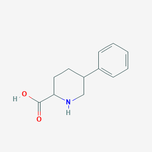 molecular formula C12H15NO2 B13438142 5-Phenyl-2-piperidinecarboxylic Acid 