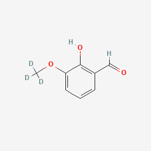 molecular formula C8H8O3 B13438151 2-Vanillin-d3 