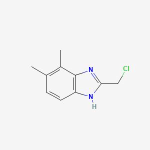 molecular formula C10H11ClN2 B1343822 2-(chloromethyl)-4,5-dimethyl-1H-benzimidazole CAS No. 405173-68-4