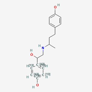molecular formula C18H23NO3 B13438225 Ractopamine-13C6 