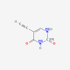 molecular formula C6H4N2O2 B13438249 Eniluracil-13C,15N2 