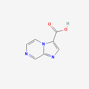 molecular formula C7H5N3O2 B1343825 Imidazo[1,2-a]pyrazine-3-carboxylic acid CAS No. 1265896-03-4