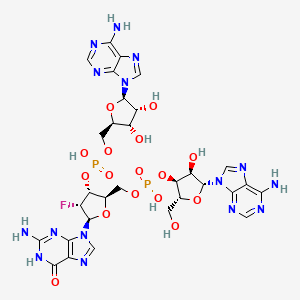 molecular formula C30H36FN15O16P2 B13438258 Apgfpa CAS No. 131889-16-2