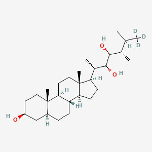 molecular formula C28H50O3 B13438272 6-Deoxytyphasterol-d3 