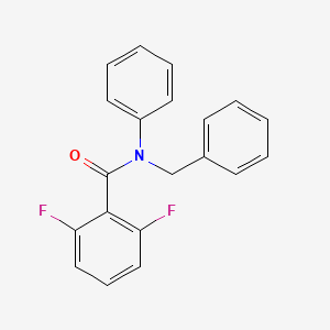 molecular formula C20H15F2NO B13438285 N-Benzyl-2,6-difluoro-N-phenylbenzamide 