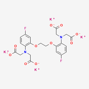molecular formula C22H18F2K4N2O10 B13438296 5,5i difluoro Bapta(K+ Salt) 