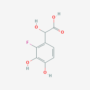 molecular formula C8H7FO5 B134383 (2-Fluoro-3,4-dihydroxyphenyl)(hydroxy)acetic acid CAS No. 152354-25-1