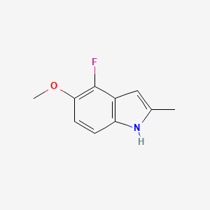 molecular formula C10H10FNO B1343830 4-Fluoro-5-methoxy-2-methyl-1H-indole CAS No. 288385-93-3