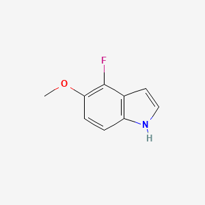 molecular formula C9H8FNO B1343831 4-Fluoro-5-methoxy-1H-indole CAS No. 288385-89-7