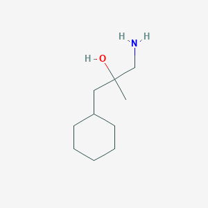 molecular formula C10H21NO B13438357 1-Amino-3-cyclohexyl-2-methylpropan-2-ol 