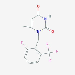 1-(2-Fluoro-6-(trifluoromethyl)benzyl)-6-methylpyrimidine-2,4(1H,3H)-dione