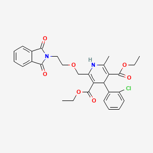 molecular formula C29H29ClN2O7 B13438384 Amlodipine 2-Phthalimide CAS No. 140171-49-9