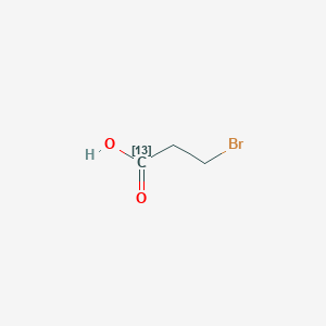 molecular formula C3H5BrO2 B13438477 3-bromo(113C)propanoic acid 