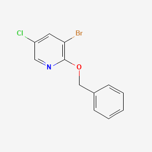 molecular formula C12H9BrClNO B1343854 2-(Benzyloxy)-3-bromo-5-chloropyridine CAS No. 202409-82-3