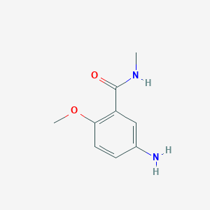 molecular formula C9H12N2O2 B1343856 5-amino-2-methoxy-N-methylbenzamide CAS No. 194025-85-9